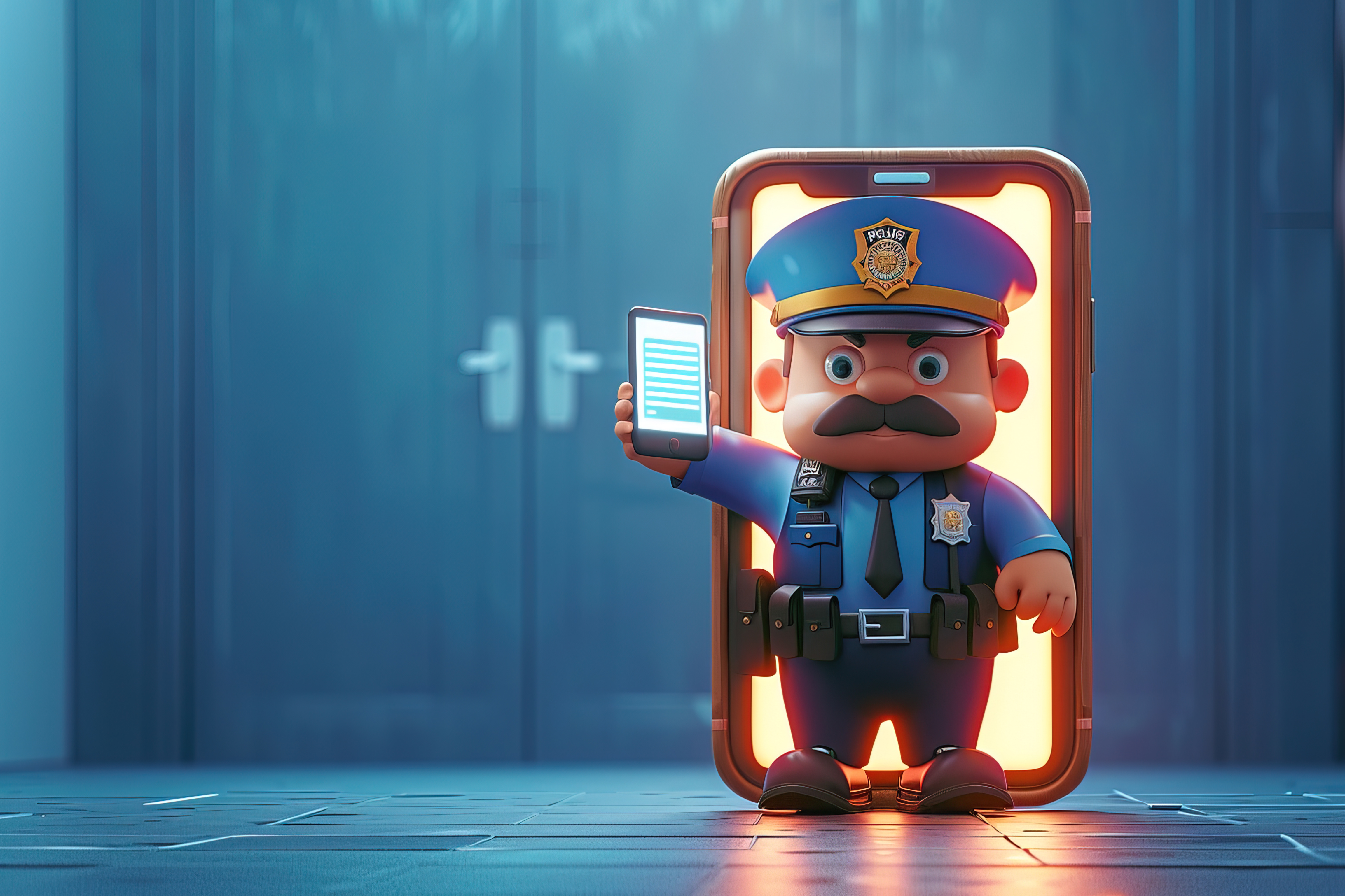 Detective at work